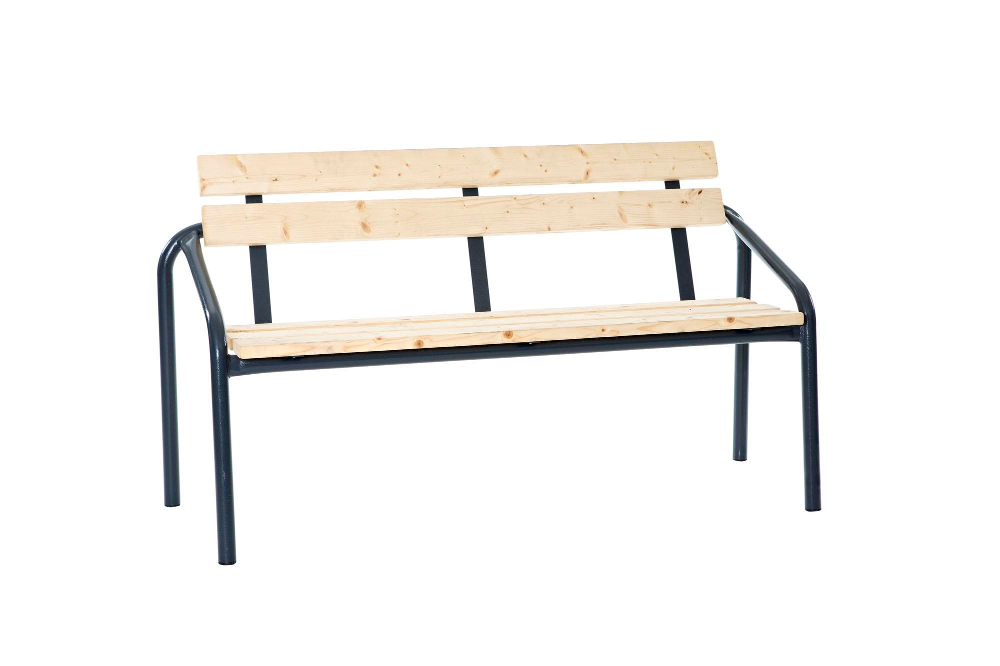 Varax havebænk i grå/træ