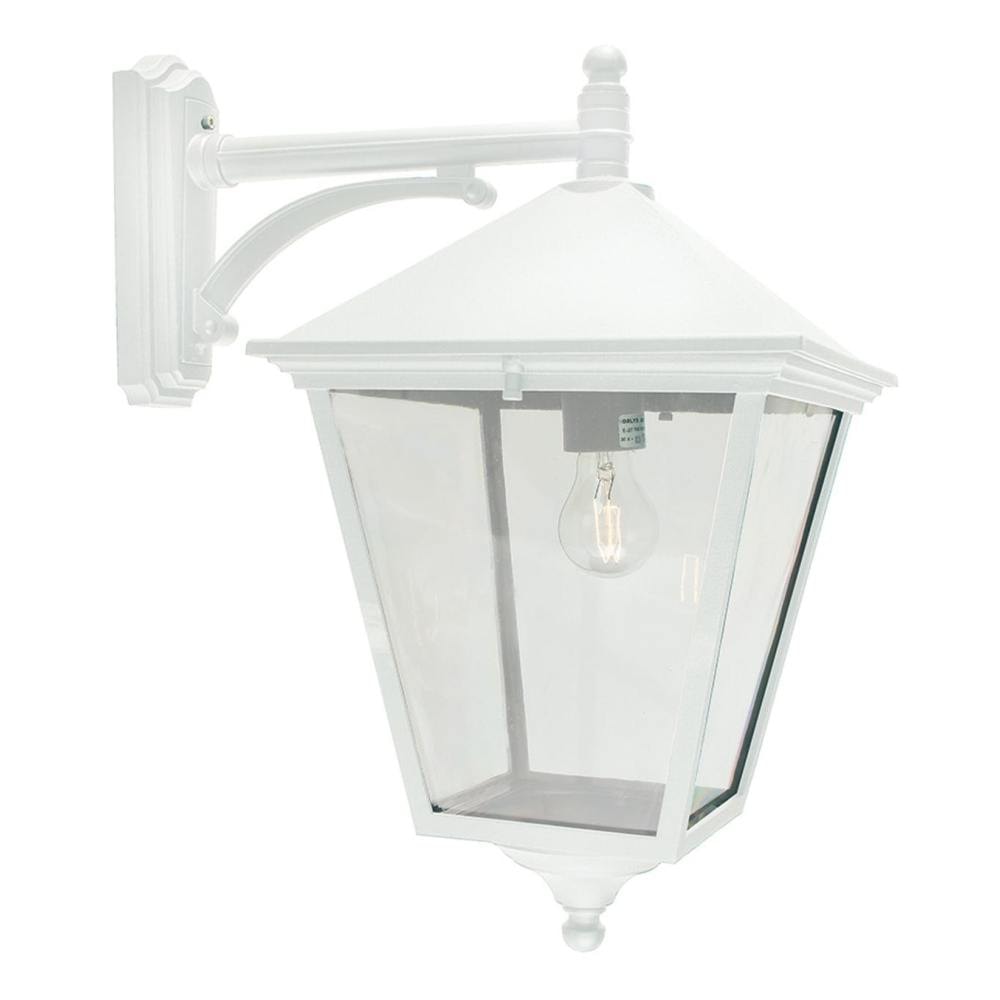 Norlys London Big væglampe down hvid E27 IP54