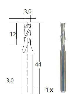 Proxxon hårdmetal multifræser 3 mm.Proxxon nr. 28761