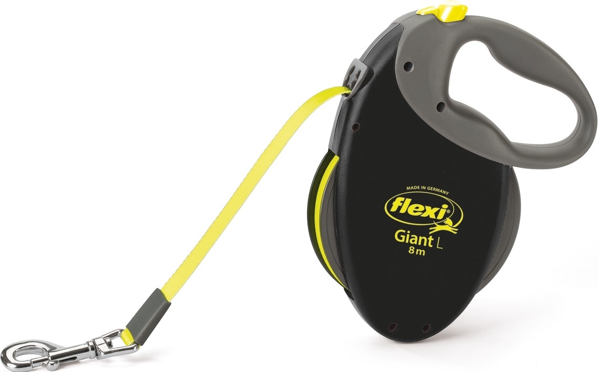 Flexi Giant Neon XL hundesnor med bånd 8 meter op til 75 kg
