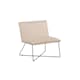 Venture Design X-lounge lænestol i sort/beige velour