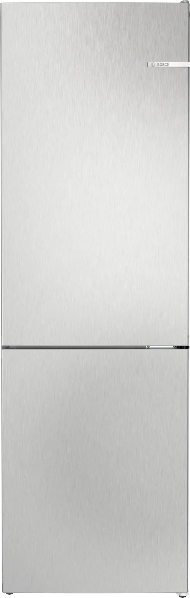 Bosch Serie 4 køle-/fryseskab stållook NoFrost 218L+103L KGN362LDF