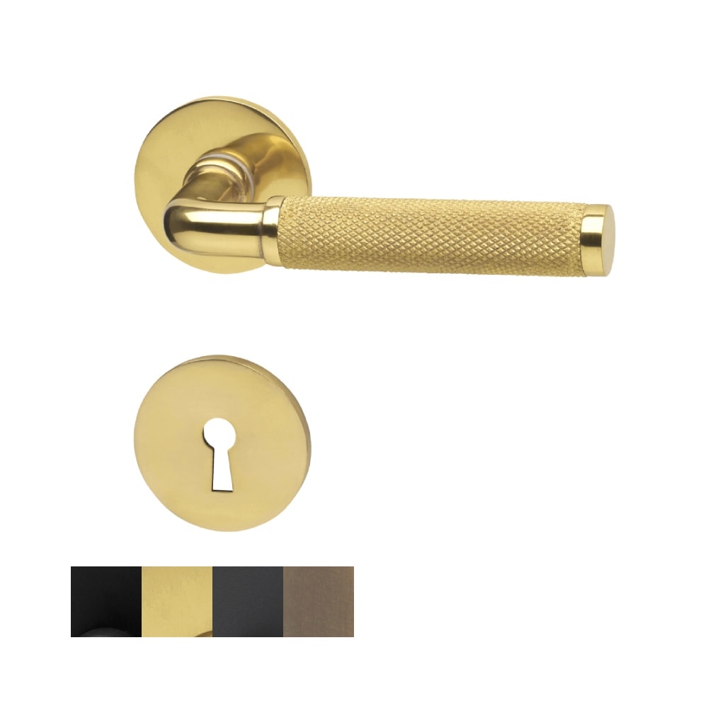 Habo Lexington dørgreb sort inkl. nøgleskilt