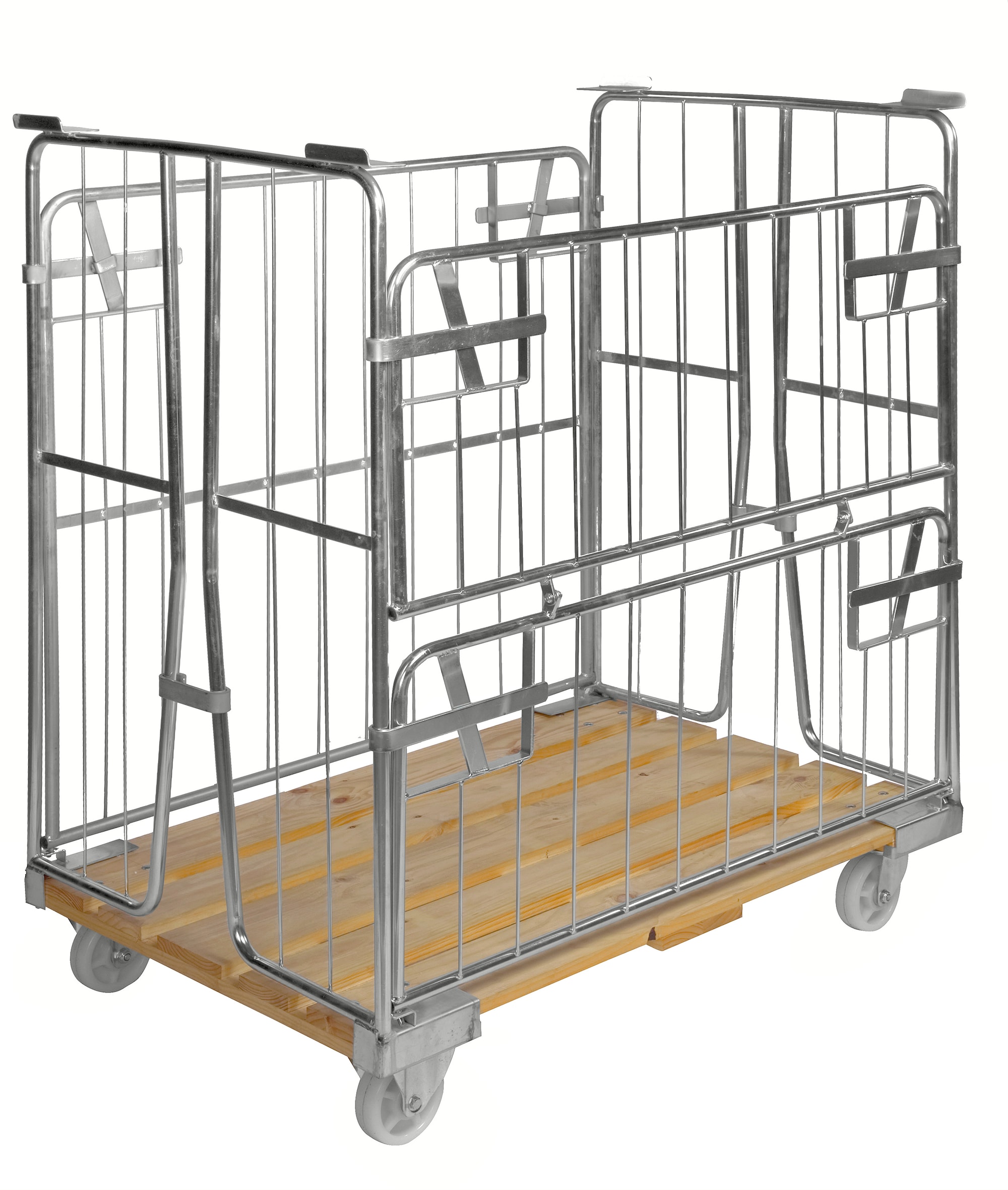 Kongamek elektrogalvaniseret/birk rullebur, træbund KM89