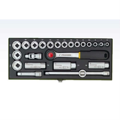 Proxxon topnøglesæt 3/8" med 24 dele