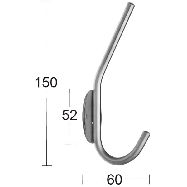 Habo hattekrog Merkur stål hvid