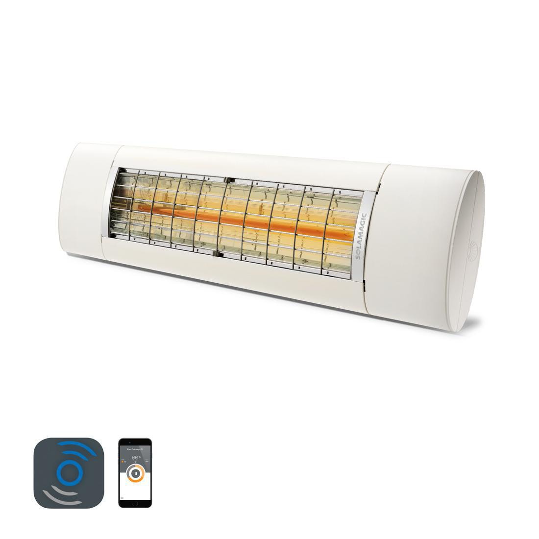 Solamagic Air+ 2000 terrassevarmer BTC i hvid