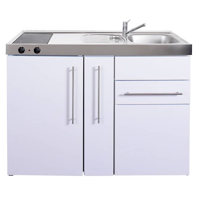Juvel Premiumline minikøkken med køl/frys, keramisk kogeplade og vask 120 cm
