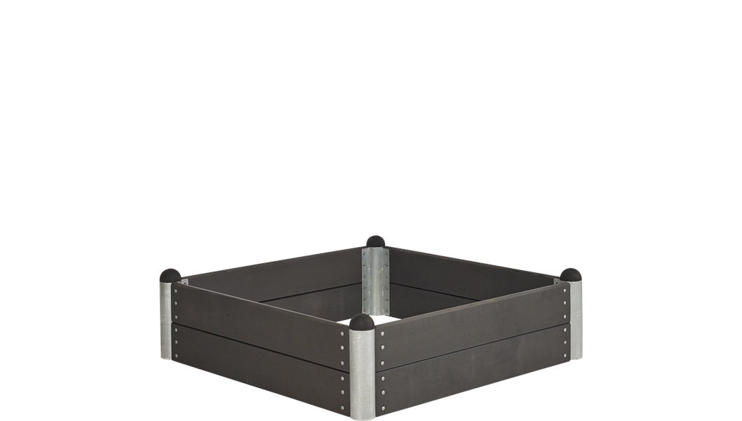 Plus Pipe 16 højbed 140 x 140 cm højde 36 cmi vedligeholdelsesfri komposit