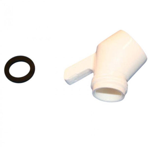 Damixa bøjning med tap til perlespray bruser i hvid