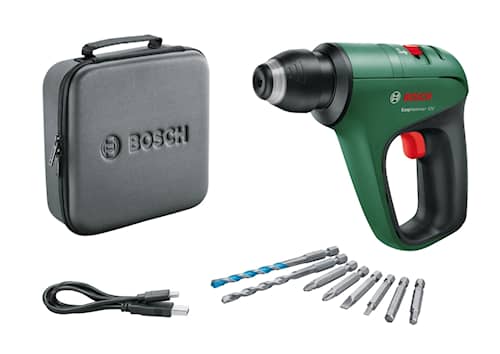 Bosch EasyHammer 12 borehammer 12V med 2,0 Ah batteri og lader