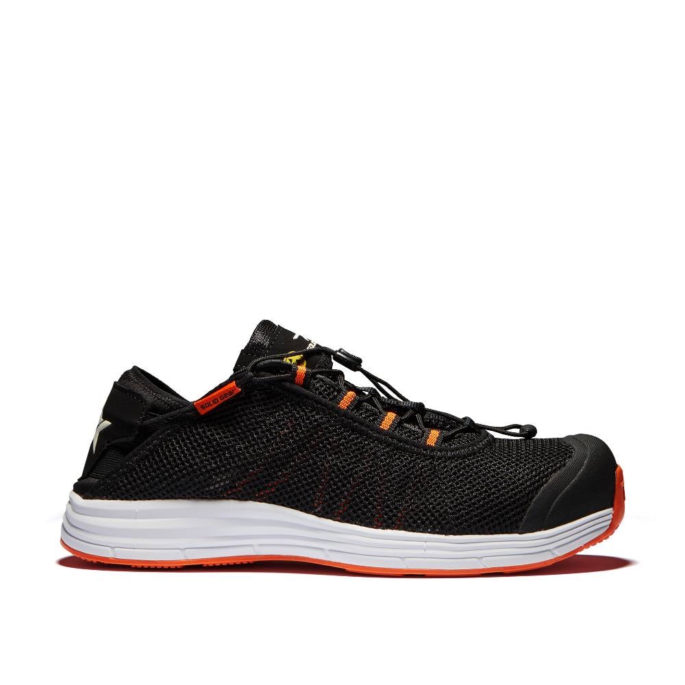 Solid Gear sikkerhedssko model Cloud 2.0 sort/orange str. 48
