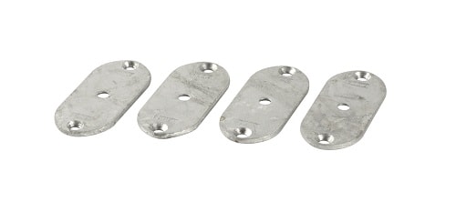 Plus Elementbeslag 4 stk. varmgalv. incl.rustfrie skruer 0242-1