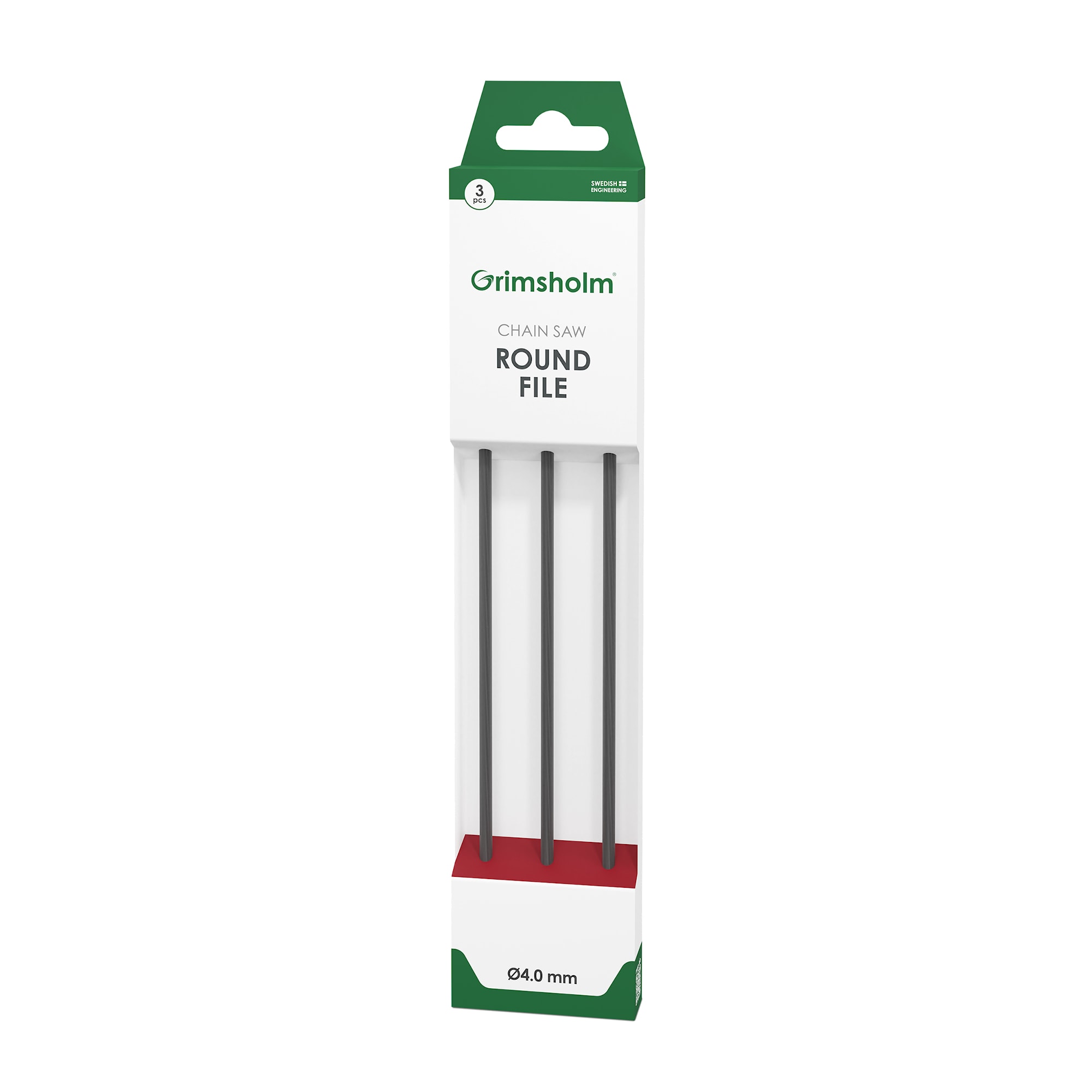 Grimsholm rundfil Premium Cut 4,0 mm, 3-pak