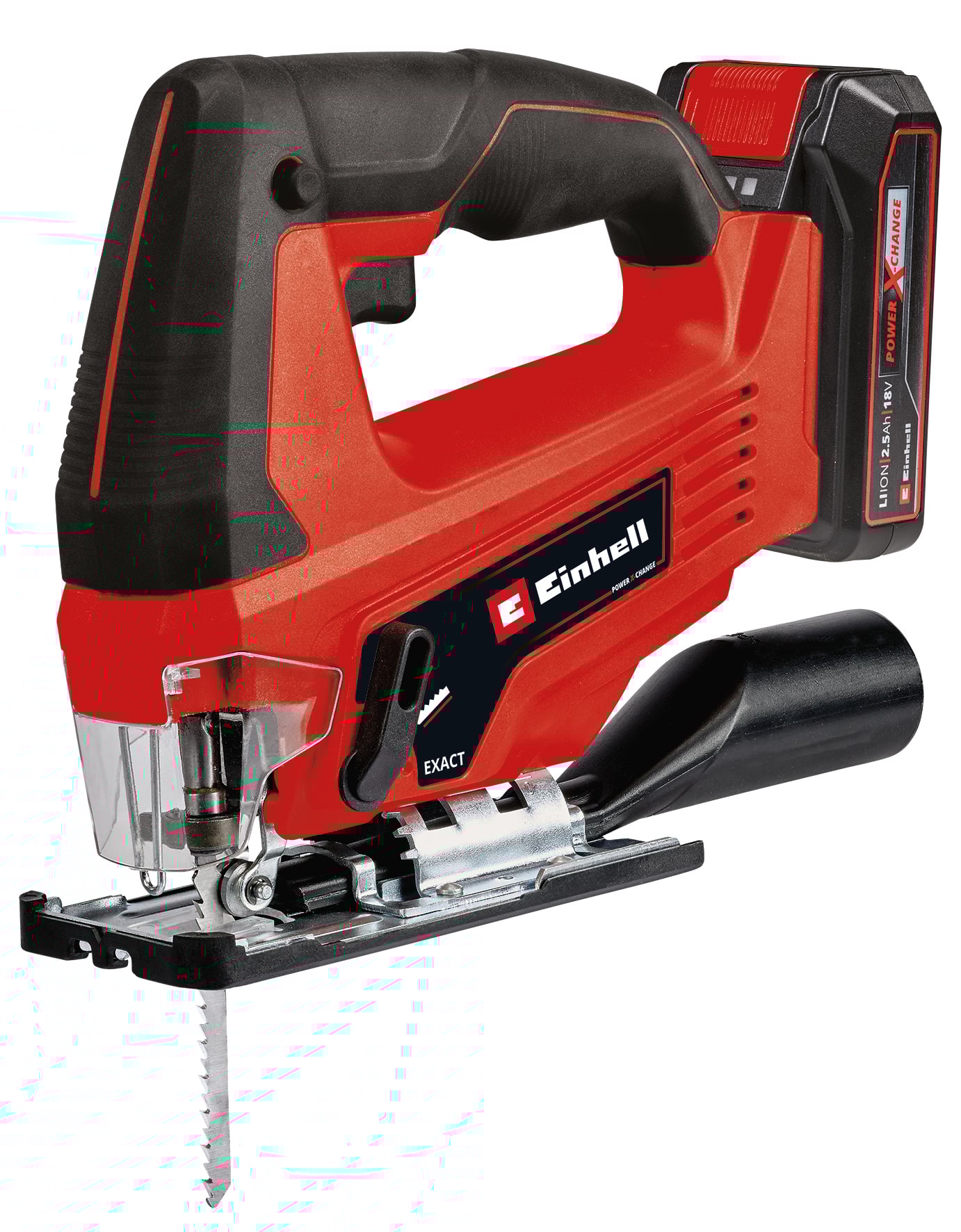 Einhell TC-JS 18 Li stiksav med 2,5 Ah batteri og lader