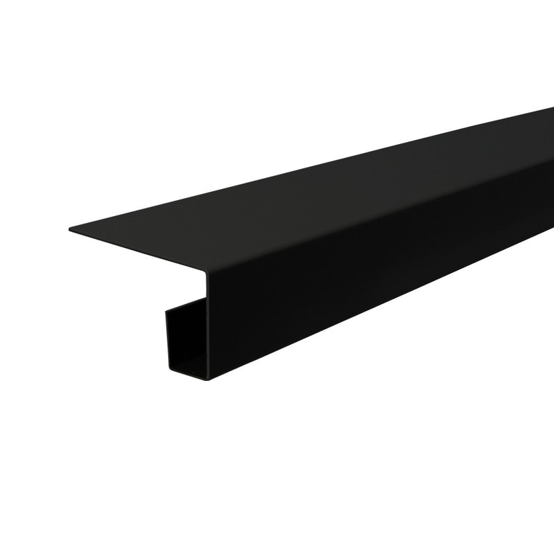 SCG Smartwood dobbelt endekant sort 27 x 45 x 2500 mm