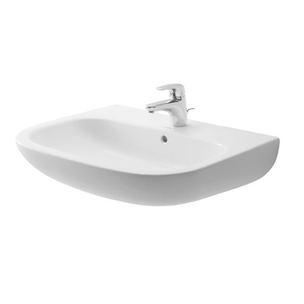 Duravit D-Code vask med hanehul 65 x 50 cm