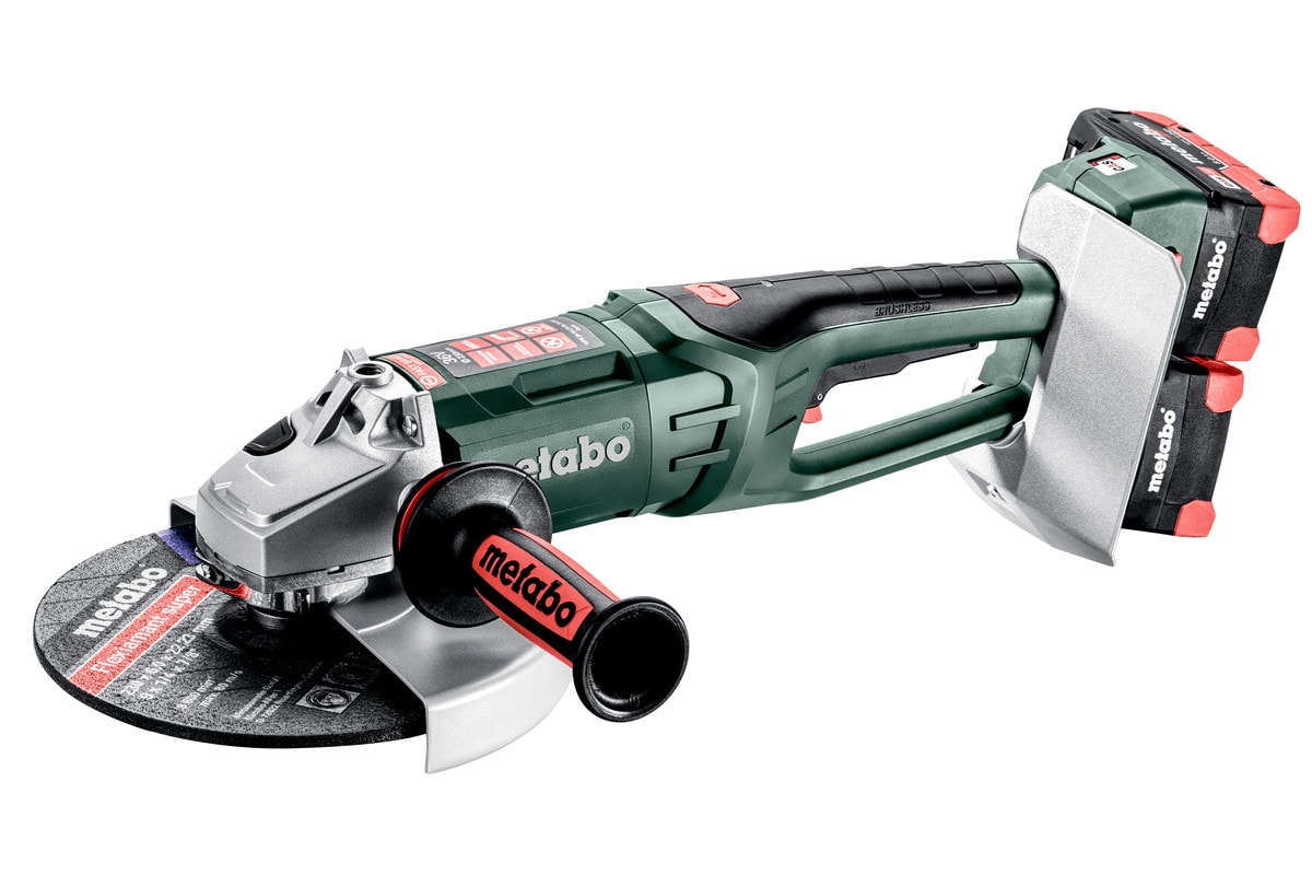 Metabo vinkelsliber WPB 36-18 LTX BL 24-230 Quick med 4x8Ah batterier og lader