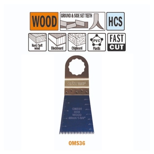 CMT Multicut Supercut HCS klinge til træ og plast 45 mm 5 stk.