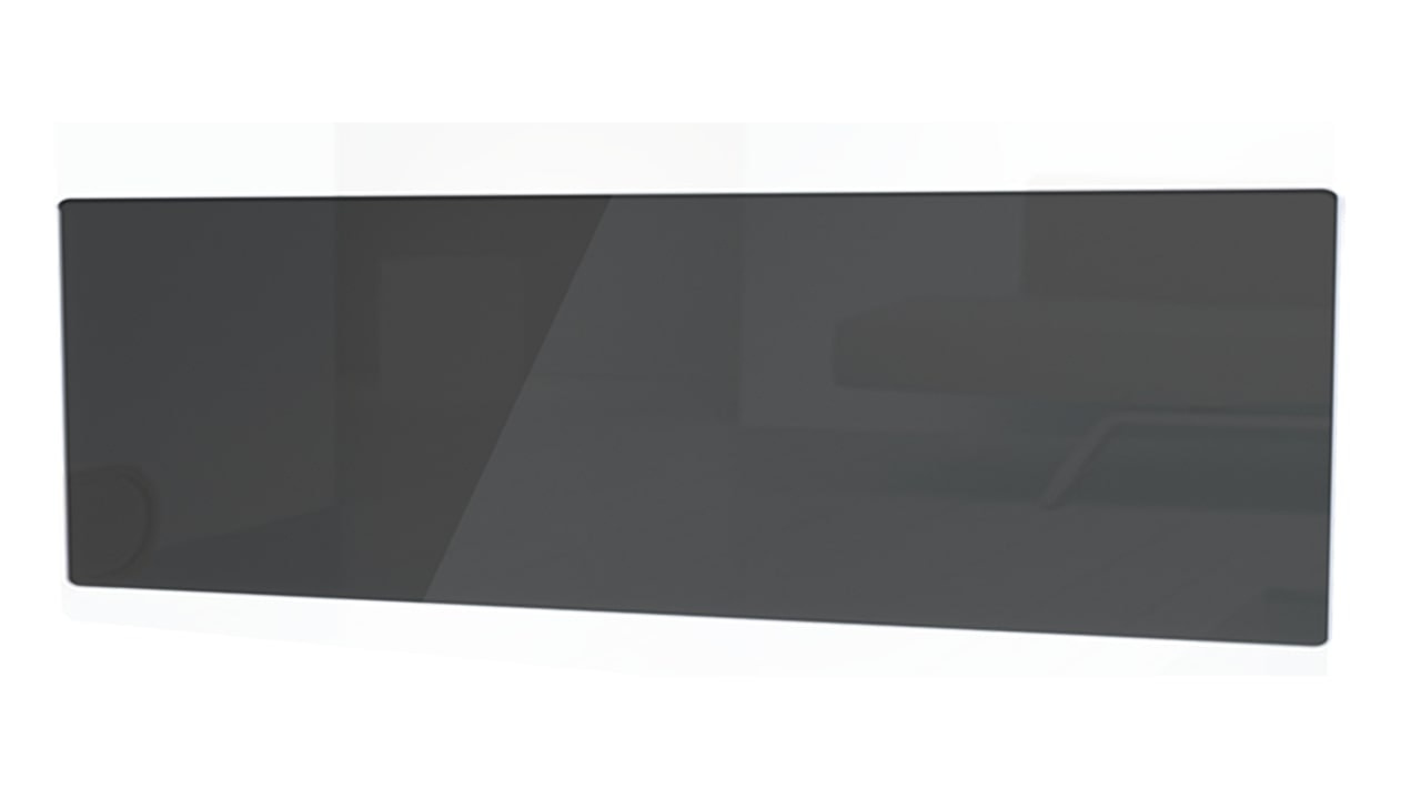 Nobø Clip On Glass front i retroblå til el-radiator 750W 40 cm