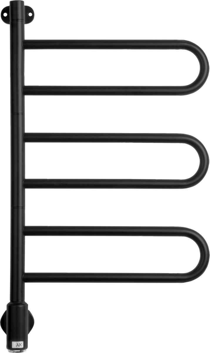 Kriss Flex U håndklædetørrer krom med 3 arme og timer 41W 757 x 450 mm