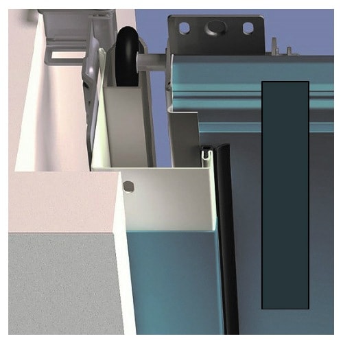 Hörmann karmbeklædning 55 mm i titan metallic. Højde 2250 mm