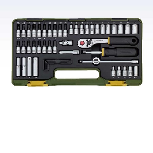 Proxxon Fin-mekanikersæt 1/4" med 49 dele
