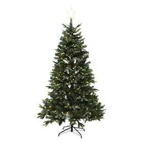 Nordic Winter Lifa juletræ med LED lys og stjerne PE/PVC Klasse A+ 180 x 122 cm