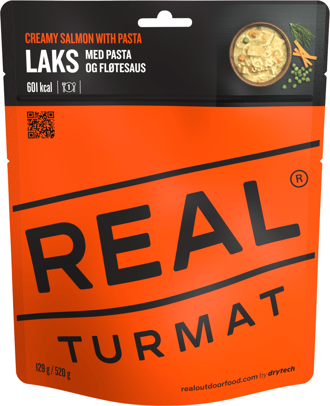 REAL Turmat Laks med pasta og flødesauce - Gryderet