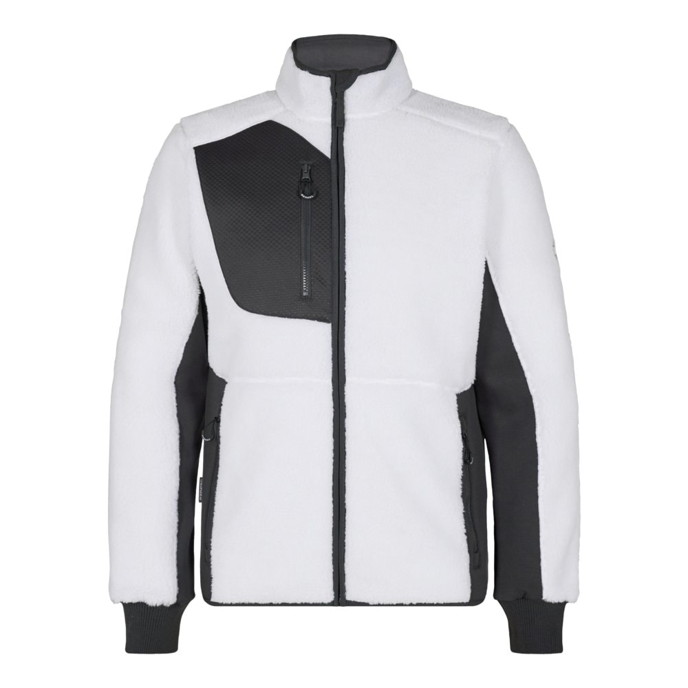 Engel X-treme fiberjakke hvid/antrazitgrå str. M