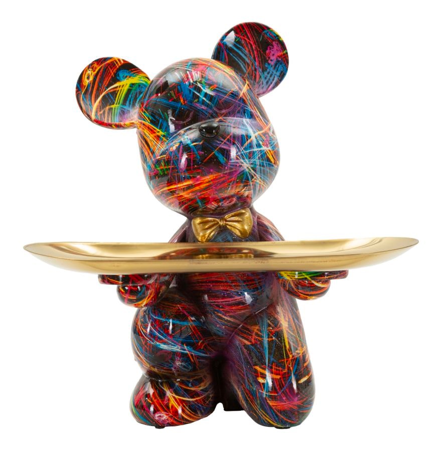 Mauro Ferretti Dog Psyco B figur med bakke 17 x 15 x 22,5 cm