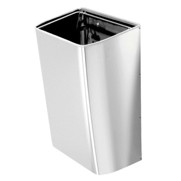 Juvel Intra Millkinox affaldsbeholder i rustfri, 58 liter - 400 x 285 x 600 mm