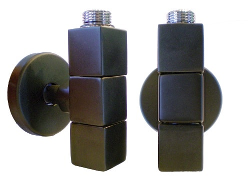 Kriss 4K2 Manuel ventilsæt i mat sort. vinkelløbende, komplet.