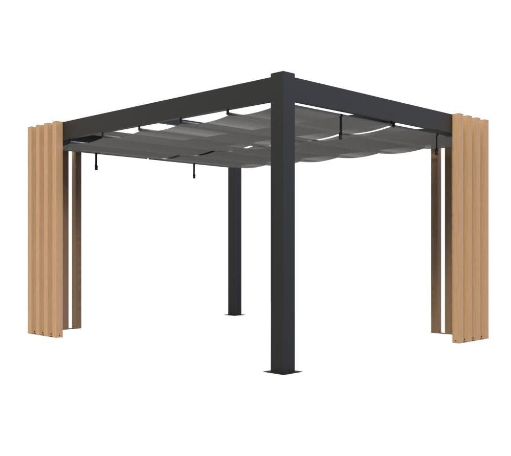 Sojag Lito 10x12 terrasseoverdækning/pergola med solsejl