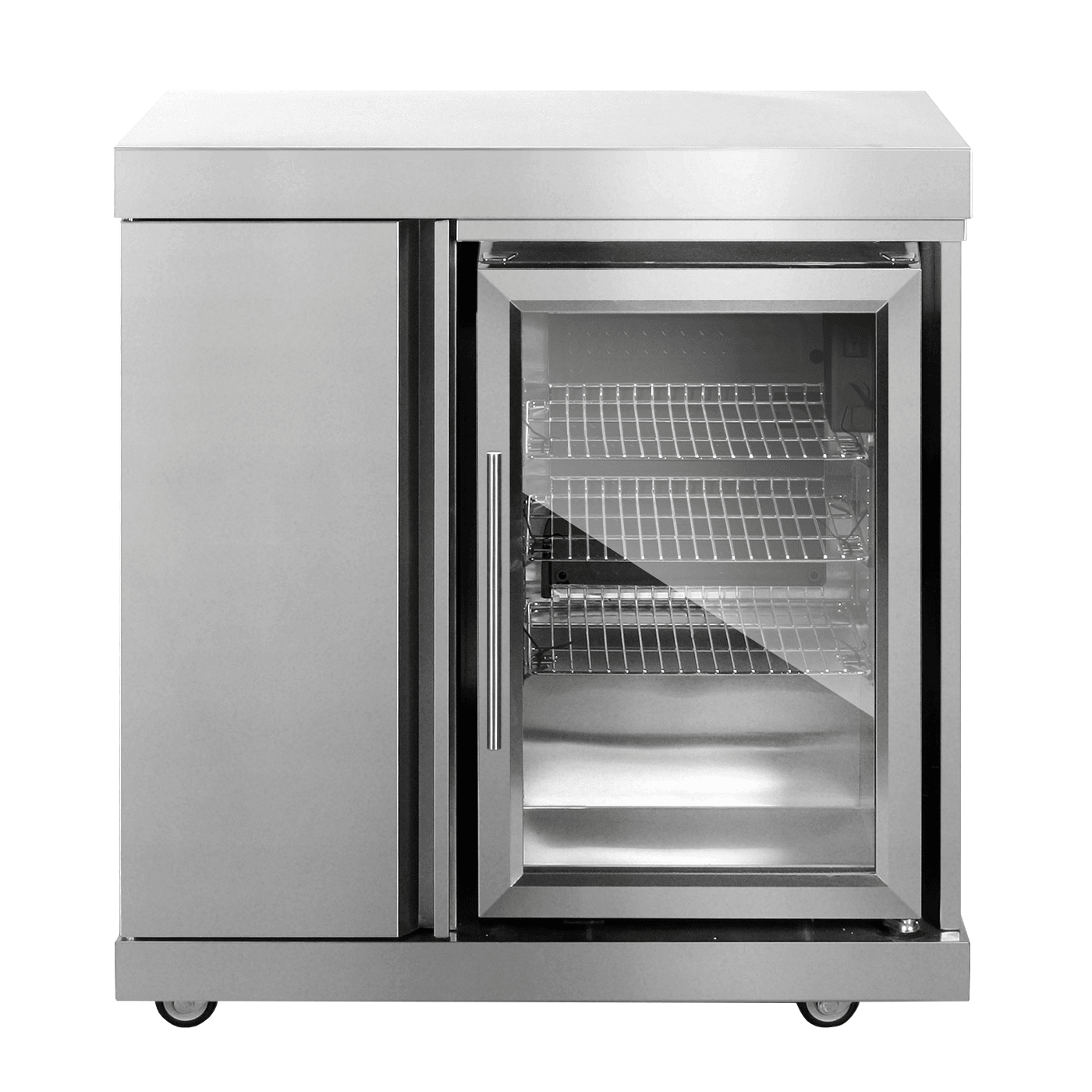 Myoutdoorkitchen Stainless Collection modul køleskab og opbevaringsskab