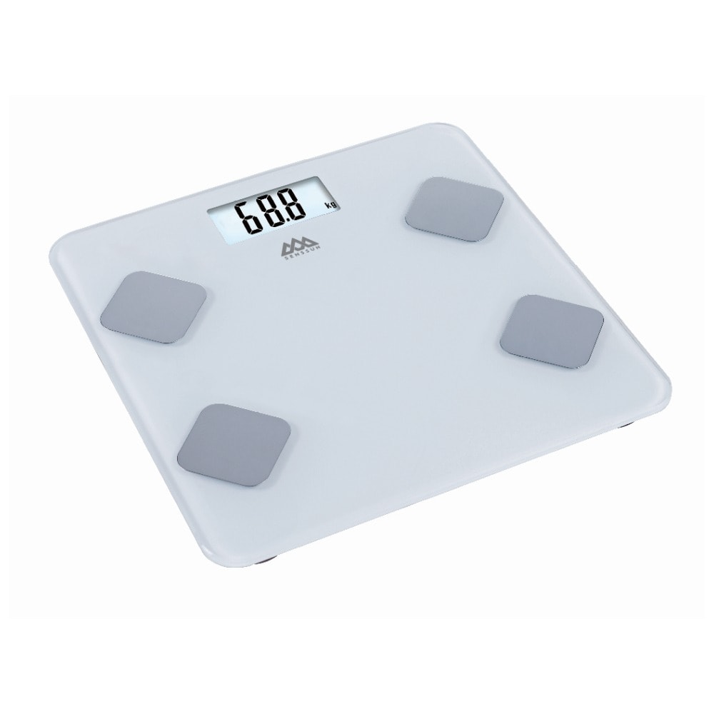 Nortiq 1031 Bluetooth personvægt i hvid glas