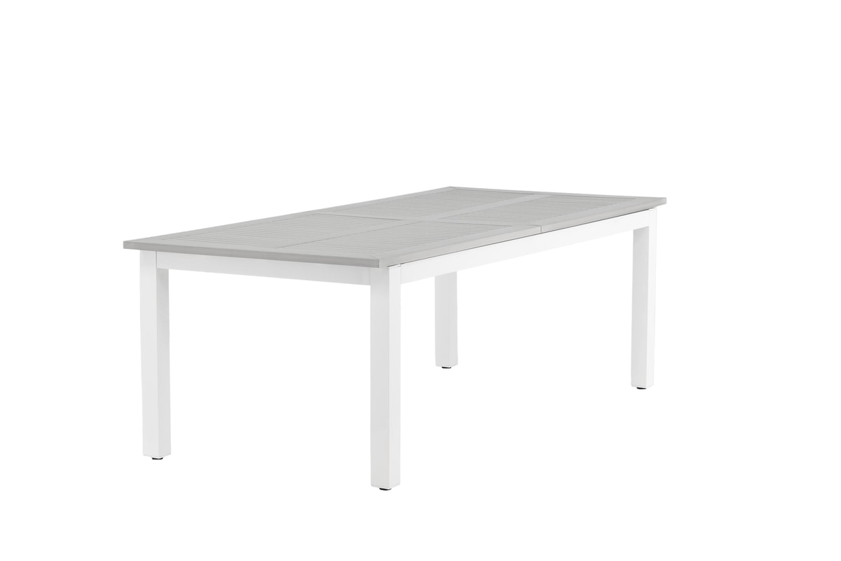 Venture Design Albany havebord i hvid/grå 90 x 224/324 cm