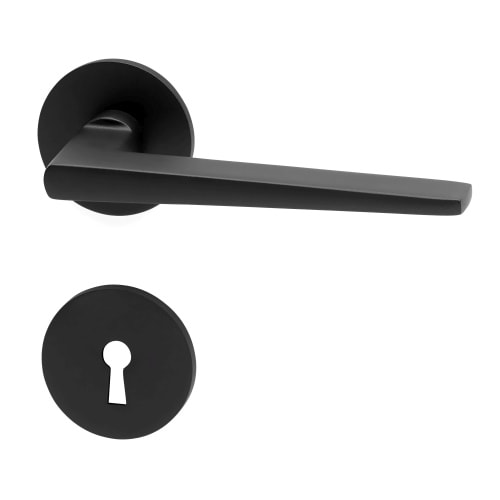 Habo Edmonton dørgreb grå inkl. nøgleskilt