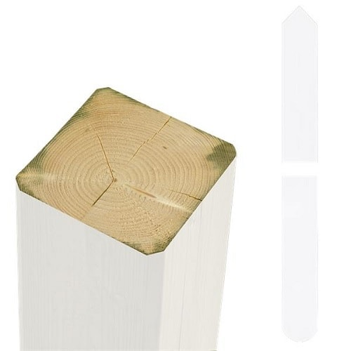 Plus omlimet stolpe med afrundet / spids ende