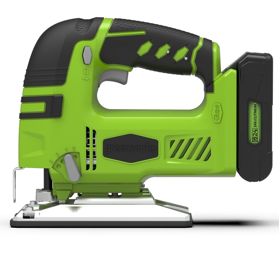 Greenworks GD24JS stiksav 24V uden batteri og lader