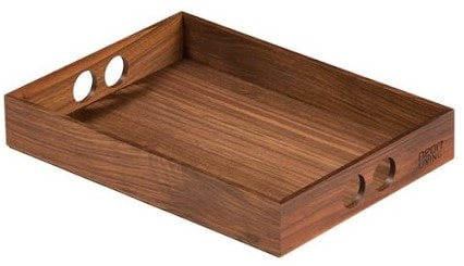 Neon Living Tray Small serveringsbakke i valnødtræ