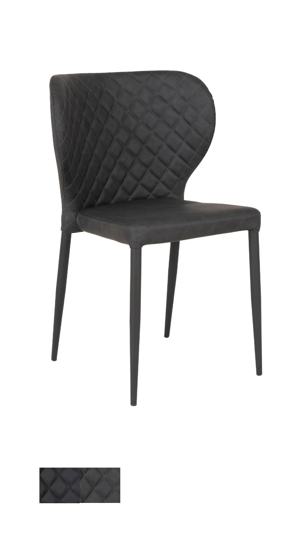 House Nordic Pisa spisebordsstol i sort kunstlæder