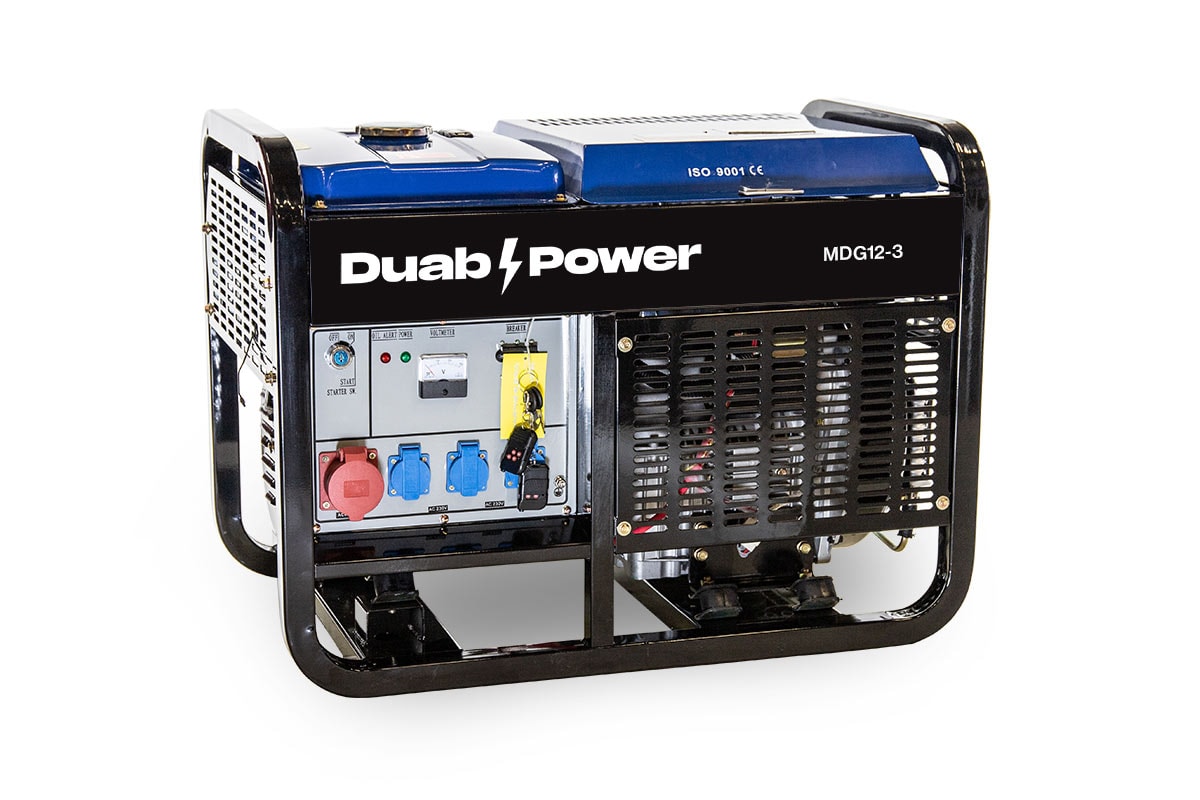 Duab-Power Generator MDG12-3 3-faset Diesel Fjernstart