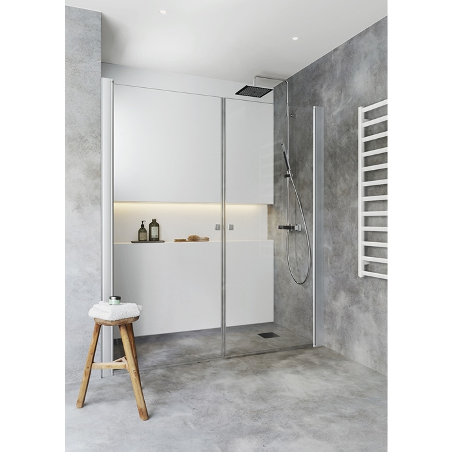 Hafa Igloo Pro bruseniche dobbelt i klart glas bruseniche 100 x 100 x 200 cm