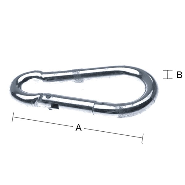 Habo brandmandshage med skjult fjeder Rustfri 70 x 7 mm