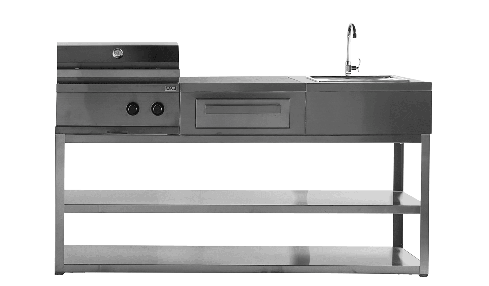 Myoutdoorkitchen Nordic Line Reykjavik fritstående udekøkken sort