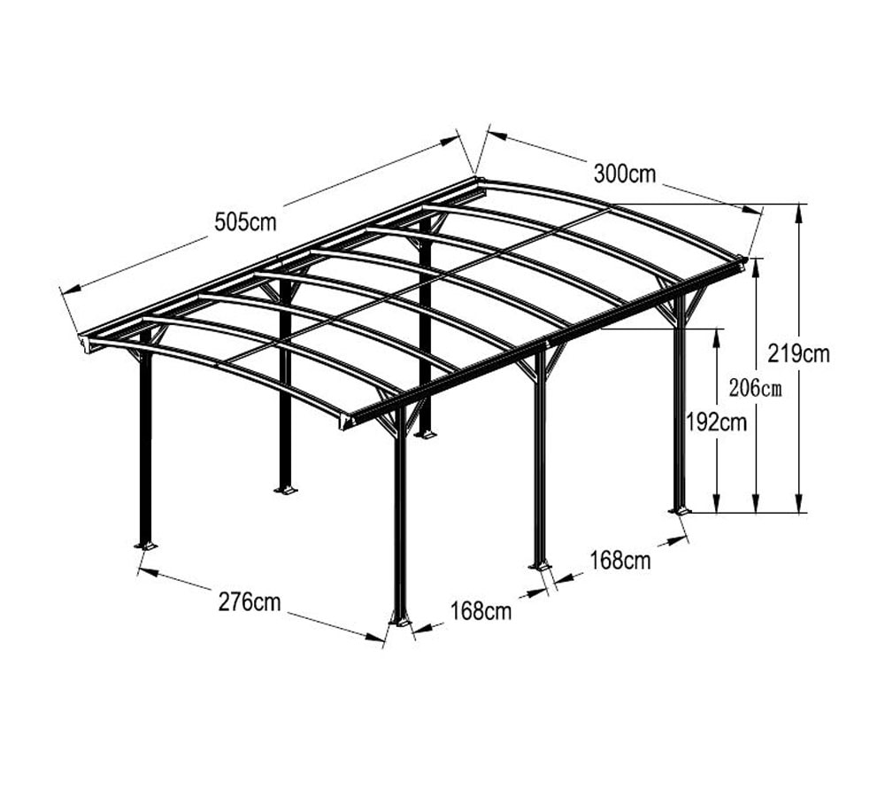 ISCP7A_Westmann_Carport_Rundbogen_Anthrazit_Skizze