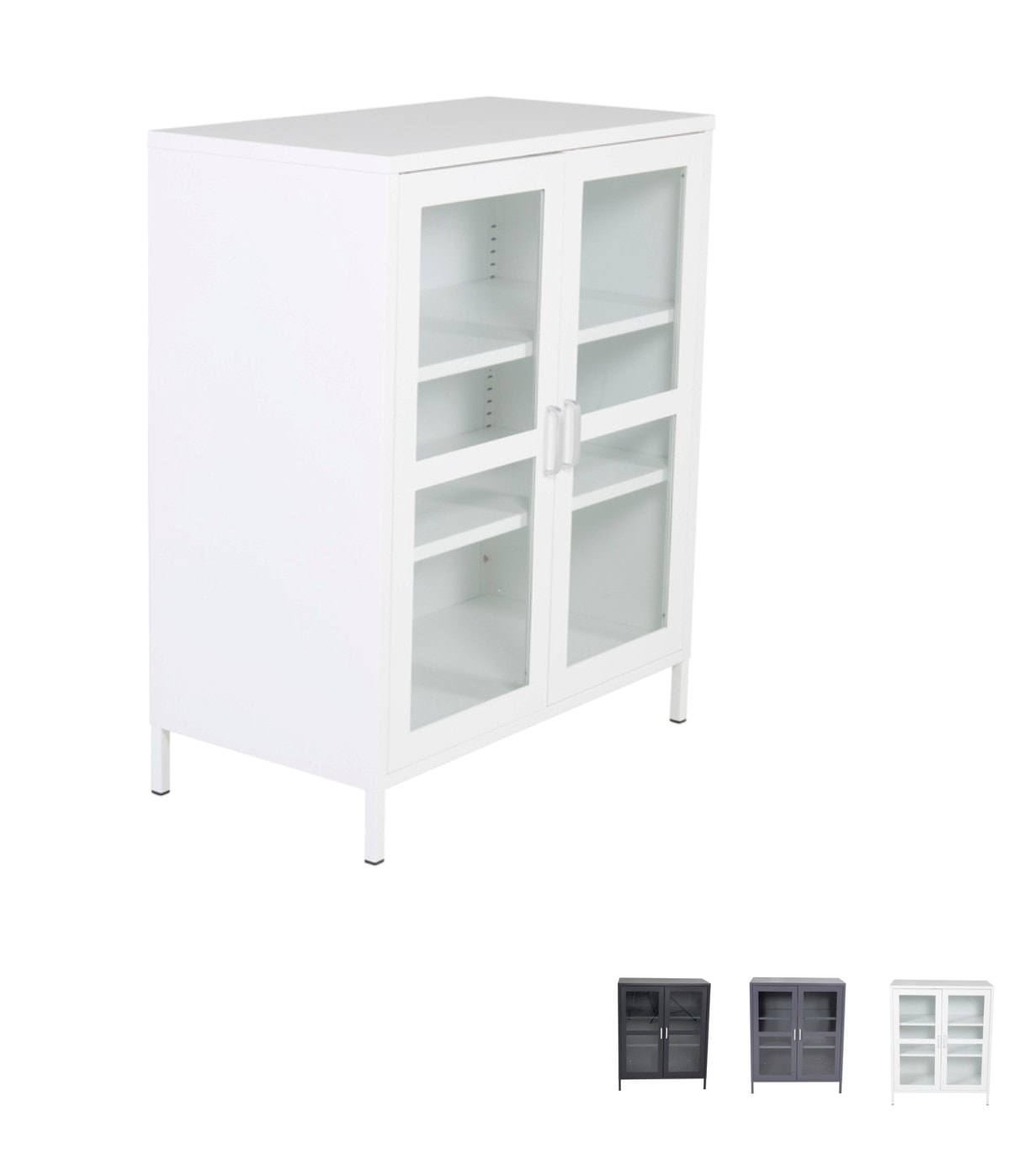 Venture Design Acero vitrineskab 80 x 97 cm