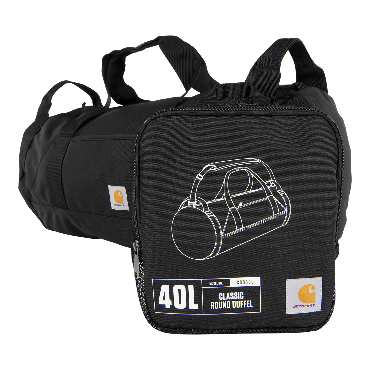 Carhartt 40L Classic Round Duffel Black