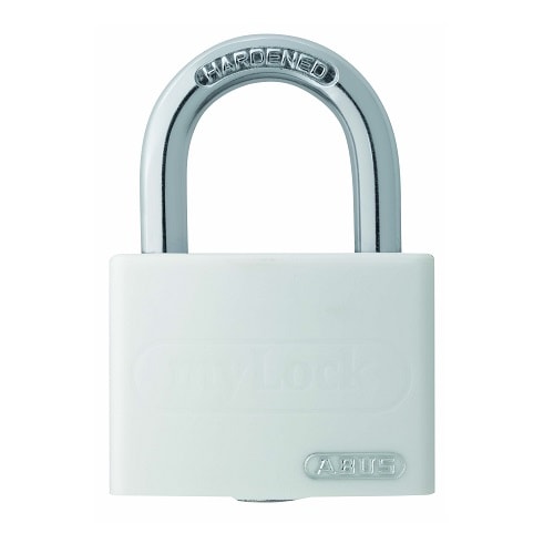Abus hængelås hvid 40 mm.
